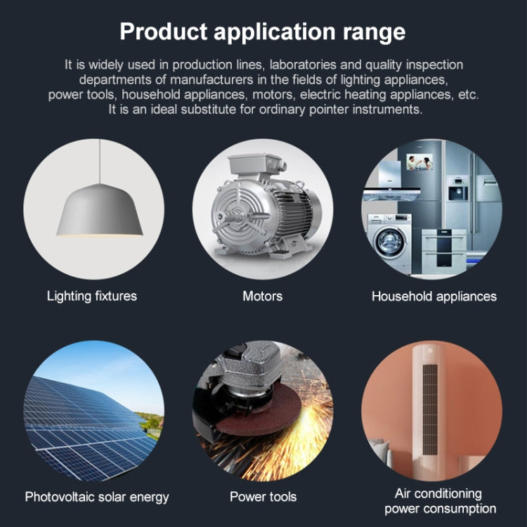 DCUU PM9800 Intelligent Electrical Parameters Measuring Instrument, Basic Edition (EU Plug) - Current & Voltage Tester by PMC TechLife | Online Shopping South Africa | PMC TechLife | Buy Now Pay Later Mobicred