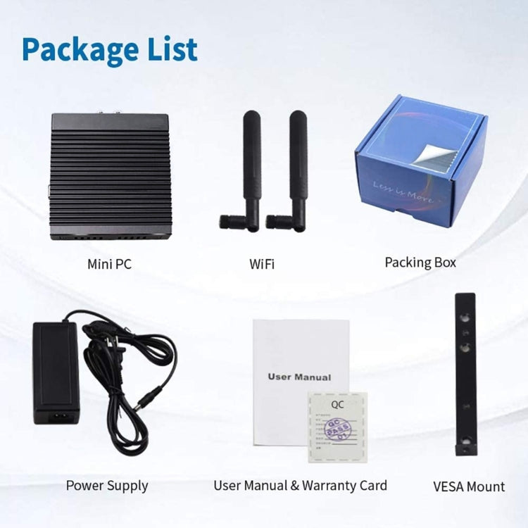 K660G4 Windows and Linux System Mini PC without Memory & SSD & WiFi, Intel Celeron Processor N2840 Quad-Core 2M Cache,1.83GHz, up to 2.25GHz - Windows Mini PCs by PMC TechLife | Online Shopping South Africa | PMC TechLife | Buy Now Pay Later Mobicred