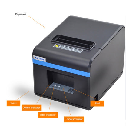 Xprinter XP-N160II USB Port Thermal Automatic Calibration Barcode Printer - Printer by Xprinter | Online Shopping South Africa | PMC Jewellery | Buy Now Pay Later Mobicred