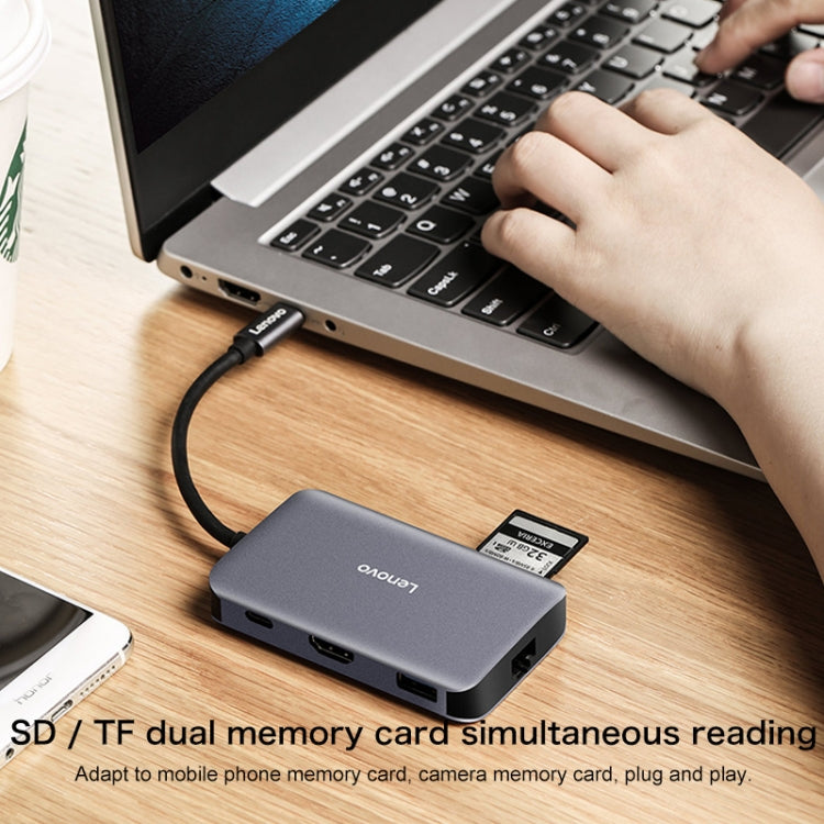 Lenovo F1-C08 8 In 1 Type-C / USB-C to HDMI Multi-function Converter Hub - free shipping - PMC Jewellery - Order now!