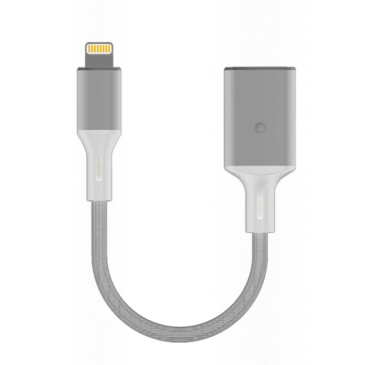 8 Pin to USB OTG Adapter Cable, Suitable for Systems Above IOS 13 (Silver) - Converter & Adapter by PMC Jewellery | Online Shopping South Africa | PMC Jewellery | Buy Now Pay Later Mobicred