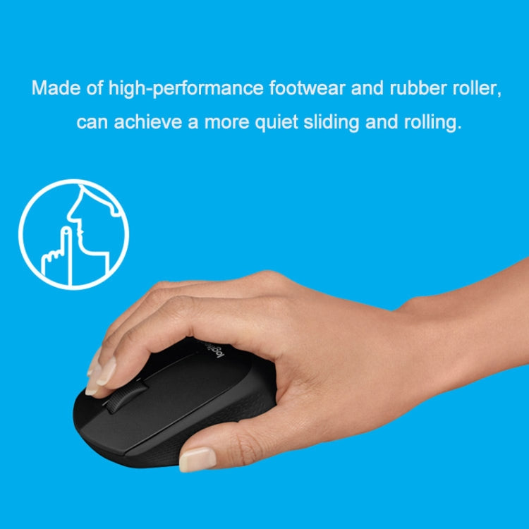 Logitech M330 Wireless Optical Mute Mouse with Micro USB Receiver (Blue) - free shipping - PMC Jewellery - Order now!