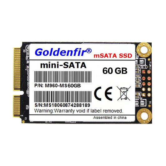 Goldenfir 1.8 inch Mini SATA Solid State Drive, Flash Architecture: TLC, Capacity: 60GB - External Solid State Drives by Goldenfir | Online Shopping South Africa | PMC Jewellery | Buy Now Pay Later Mobicred