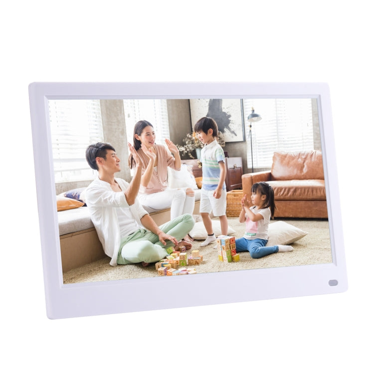 12.5 inch FHD LED Display Digital Photo Frame with Holder & Remote Control, MSTAR V56 Program, Support USB / SD Card Input (White) - 11-15 inch by PMC Jewellery | Online Shopping South Africa | PMC Jewellery | Buy Now Pay Later Mobicred