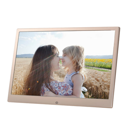 HSD1202 12.1 inch 1280x800 High Resolution Display Digital Photo Frame with Holder and Remote Control, Support SD / MMC / MS Card / USB Port, UK Plug(Gold) - 11-15 inch by PMC Jewellery | Online Shopping South Africa | PMC Jewellery | Buy Now Pay Later Mobicred