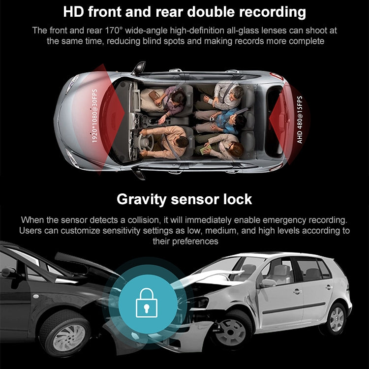 Anytek N8 1080P 4.5 inch IPS Screen Car DVR Driving Recorder - free shipping - PMC TechLife - Order now!