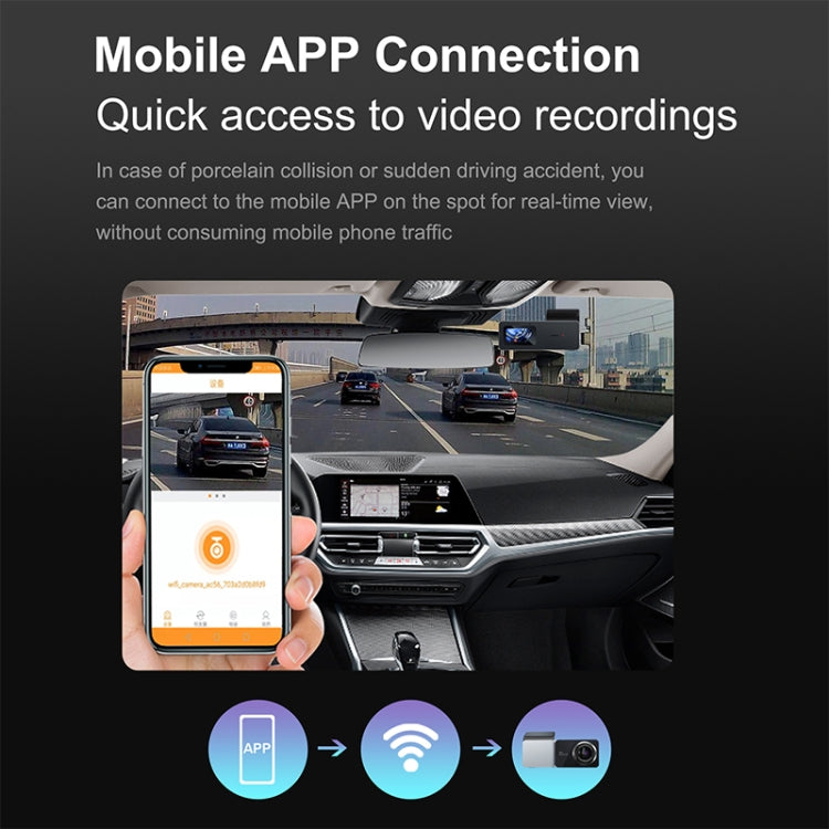 U06 2K Ultra HD Night Vision WiFi Car Driving Recorder Support Mobile APP - Car DVRs by PMC TechLife | Online Shopping South Africa | PMC TechLife | Buy Now Pay Later Mobicred