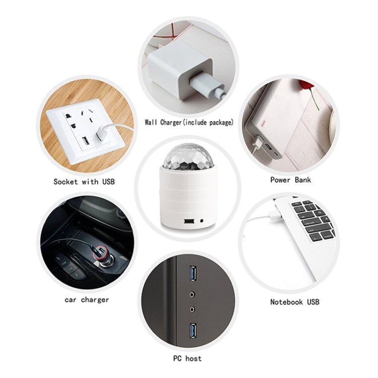 USB Bluetooth Crystal Magic Ball Stage Light with Remote Control (Black) - Stage Lighting by PMc TechLife | Online Shopping South Africa | PMc TechLife | Buy Now Pay Later Mobicred