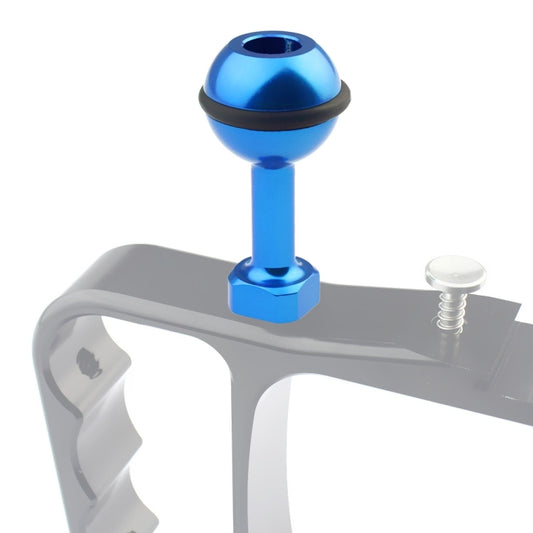PULUZ 1/4 inch Screw Aluminum Ball Adapter Mount for GoPro Hero12 Black / Hero11 /10 /9 /8 /7 /6 /5, Insta360 Ace / Ace Pro, DJI Osmo Action 4 and Other Action Cameras, Diameter: 2.5cm(Blue) - Connection Mount by PULUZ | Online Shopping South Africa | PMC Jewellery | Buy Now Pay Later Mobicred