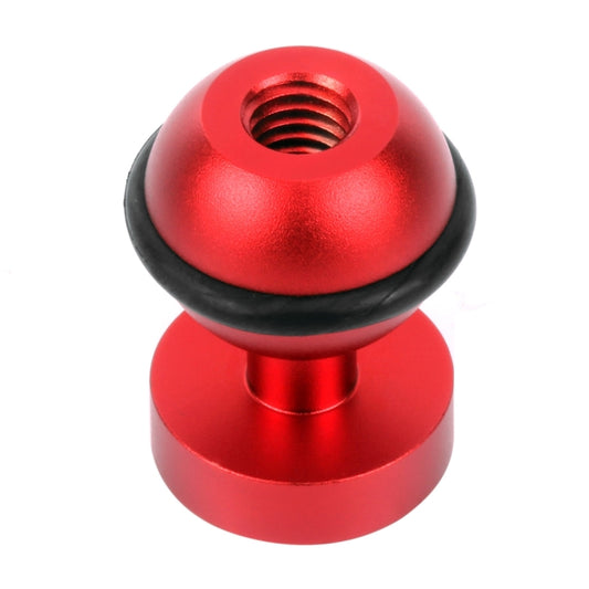 PULUZ CNC Aluminum Ball Head Adapter Mount for GoPro Hero12 Black / Hero11 /10 /9 /8 /7 /6 /5, Insta360 Ace / Ace Pro, DJI Osmo Action 4 and Other Action Cameras, Diameter: 2.5cm(Red) - Connection Mount by PULUZ | Online Shopping South Africa | PMC Jewellery | Buy Now Pay Later Mobicred