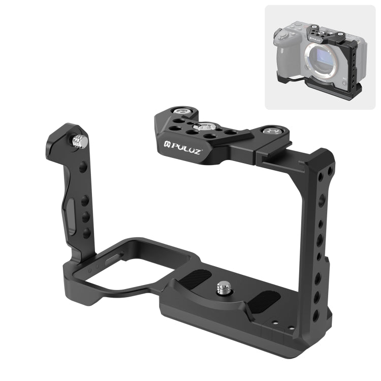 For Sony ILME-FX30 / FX3 PULUZ Metal Camera Cage Stabilizer Rig with NOTA Slider(Black) - free shipping - PMC TechLife - Order now!