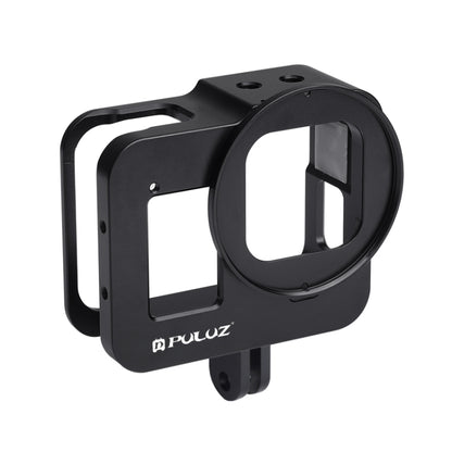 PULUZ Housing Shell CNC Aluminum Alloy Protective Cage with 52mm UV Lens for GoPro HERO8 Black(Black) - Metal Cases by PULUZ | Online Shopping South Africa | PMC Jewellery | Buy Now Pay Later Mobicred