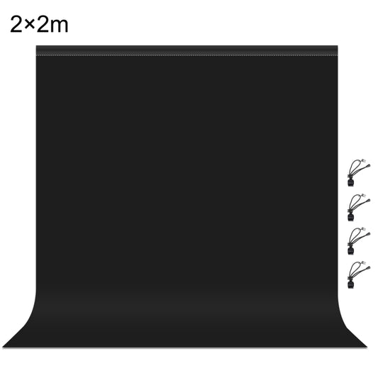 PULUZ 2m x 2m Photography Background Thickness Photo Studio Background Cloth Backdrop (Black) - Solid Color by PULUZ | Online Shopping South Africa | PMC Jewellery | Buy Now Pay Later Mobicred