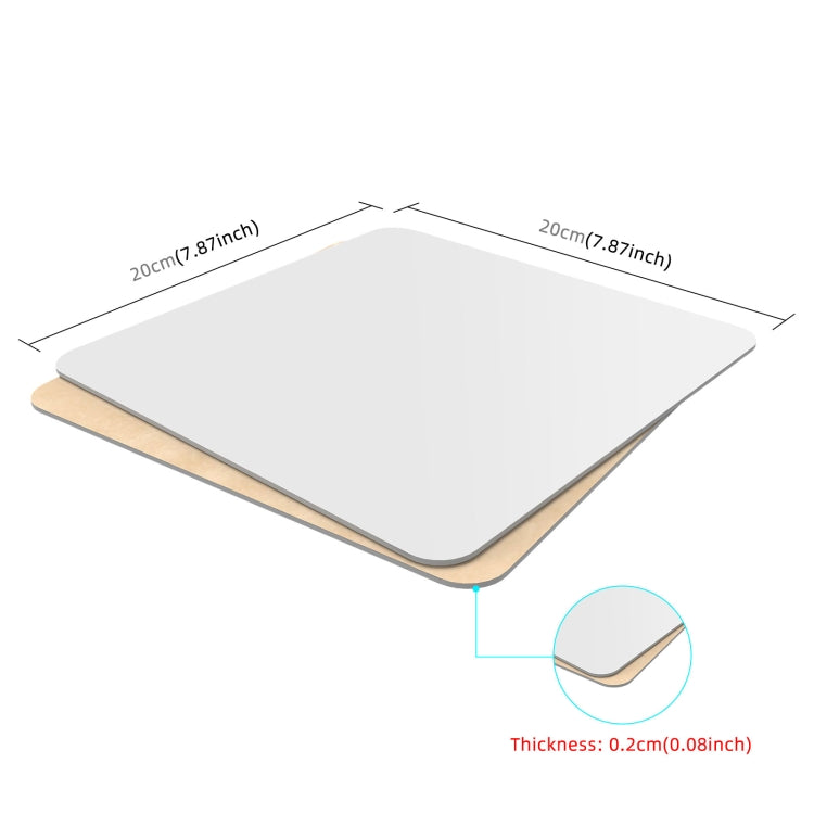 PULUZ 20cm Photography Acrylic Reflective Display Table Background Board(White) - free shipping - PMc TechLife - Order now!