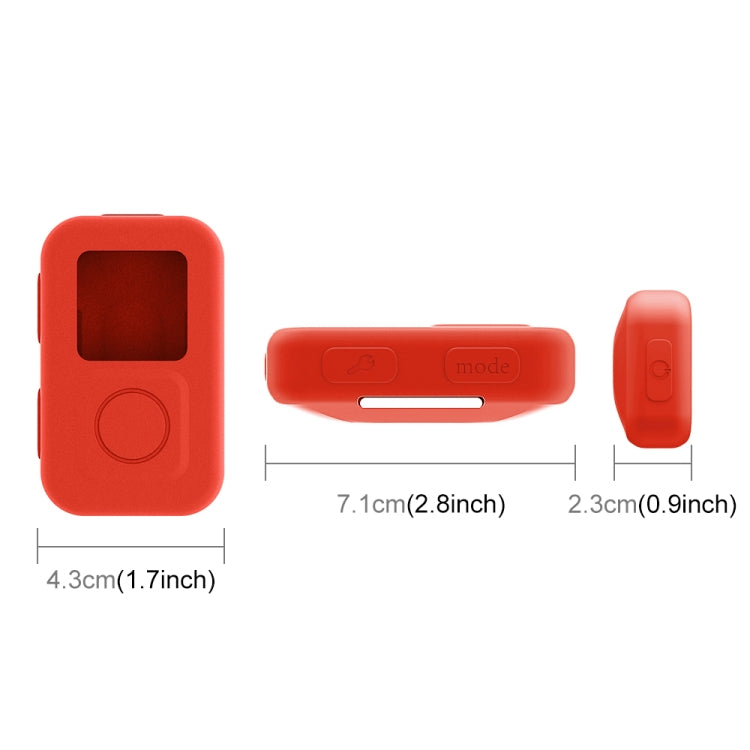 PULUZ Silicone Protective Case for GoPro HERO10 Black WiFi Remote(Red) - Silicone Cases by PULUZ | Online Shopping South Africa | PMC Jewellery | Buy Now Pay Later Mobicred