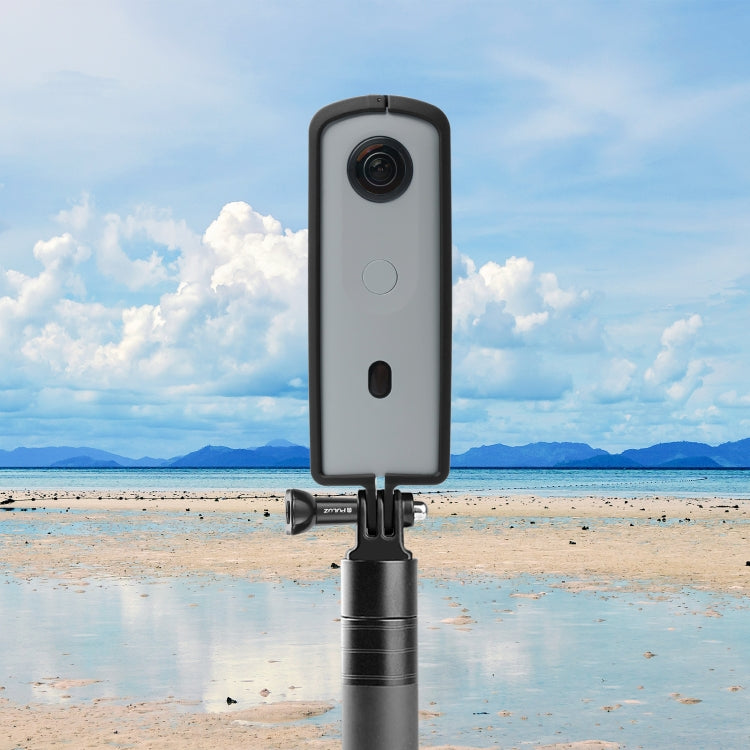 PULUZ PC ABS Plastic Protective Frame for Ricoh Theta SC2, with Adapter Mount & Screw(Black) - Protective Frame by PULUZ | Online Shopping South Africa | PMC TechLife | Buy Now Pay Later Mobicred