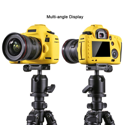 PULUZ Soft Silicone Protective Case for Canon EOS 5D Mark III / 5D3(Yellow) - Protective Case by PULUZ | Online Shopping South Africa | PMC Jewellery | Buy Now Pay Later Mobicred