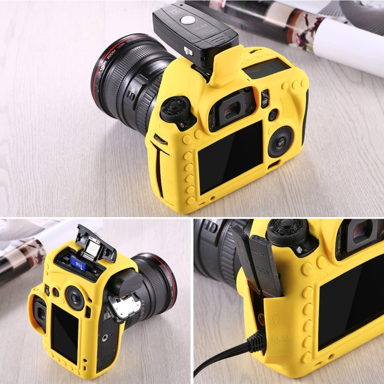 PULUZ Soft Silicone Protective Case for Canon EOS 5D Mark III / 5D3(Yellow) - Protective Case by PULUZ | Online Shopping South Africa | PMC TechLife | Buy Now Pay Later Mobicred