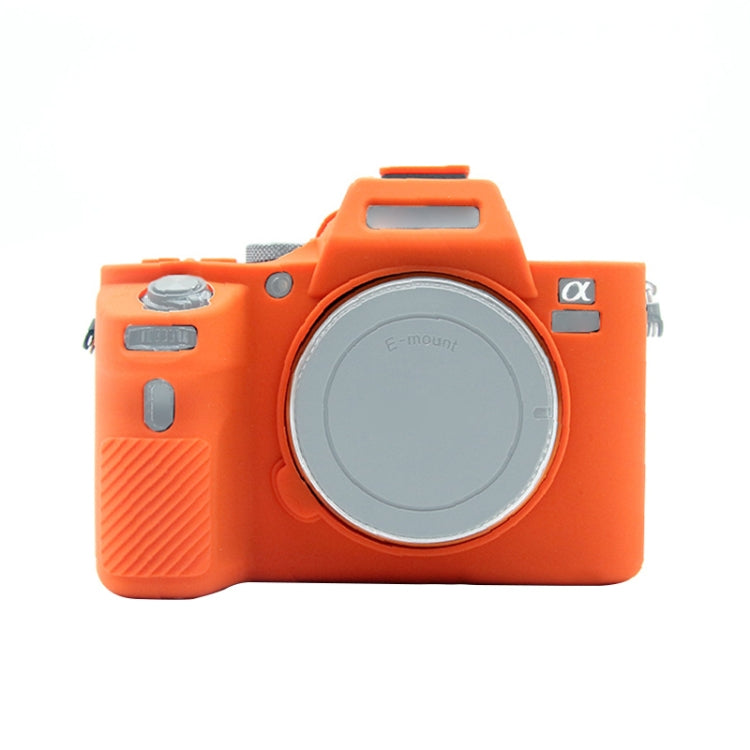 PULUZ Soft Silicone Protective Case for Sony ILCE-7MII / 7SMII / 7RMII(Orange) - Protective Case by PULUZ | Online Shopping South Africa | PMC Jewellery | Buy Now Pay Later Mobicred