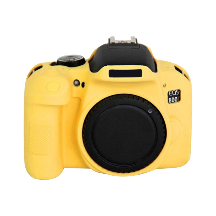 PULUZ Soft Silicone Protective Case for Canon EOS 800D(Yellow) - Protective Case by PULUZ | Online Shopping South Africa | PMC TechLife | Buy Now Pay Later Mobicred