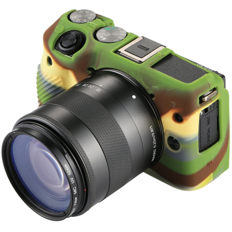 PULUZ Soft Silicone Protective Case for Canon EOS M3(Camouflage) - free shipping - PMC TechLife - Order now!