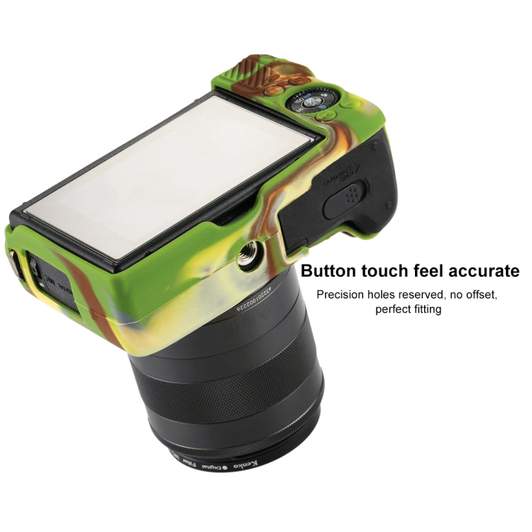 PULUZ Soft Silicone Protective Case for Canon EOS M3(Camouflage) - free shipping - PMC TechLife - Order now!