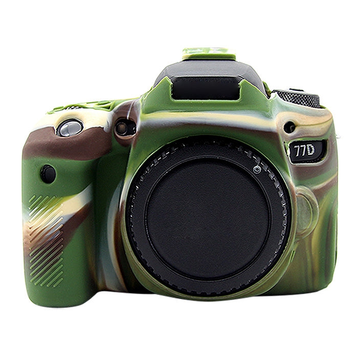 PULUZ Soft Silicone Protective Case for Canon EOS 77D(Camouflage) - free shipping - PMC TechLife - Order now!