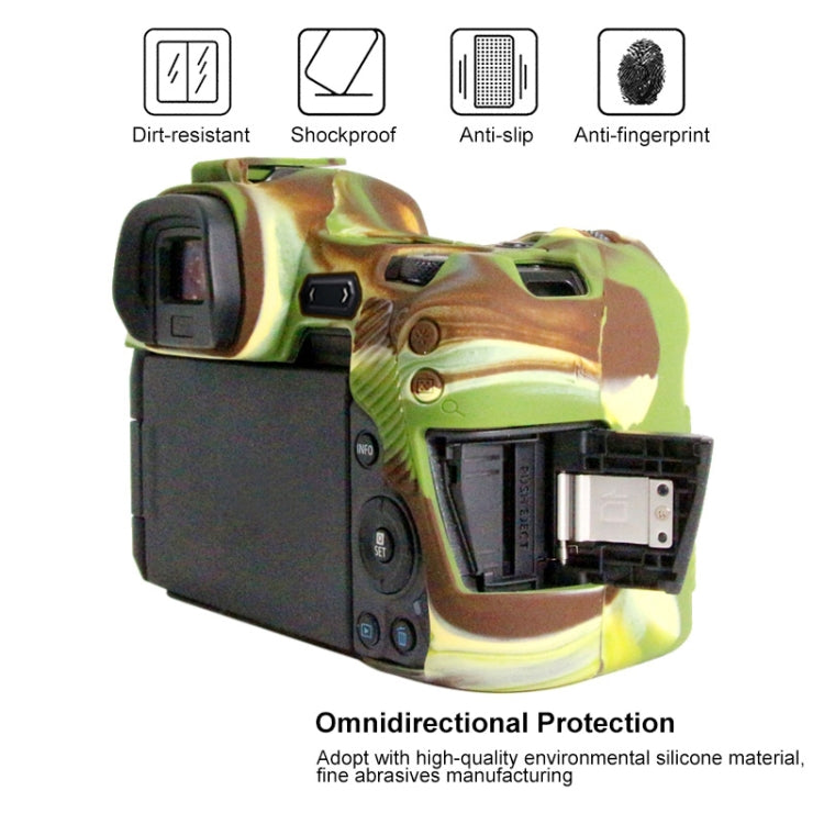 PULUZ Soft Silicone Protective Case for Canon EOS R(Camouflage) - Protective Case by PULUZ | Online Shopping South Africa | PMC TechLife | Buy Now Pay Later Mobicred
