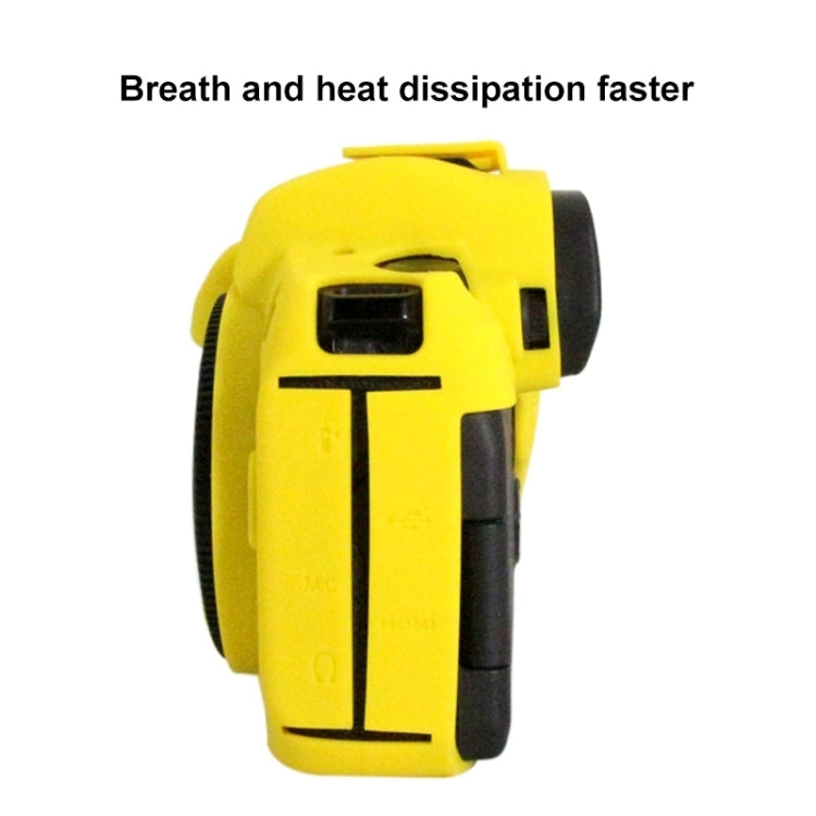 PULUZ Soft Silicone Protective Case for Canon EOS R(Yellow) - Protective Case by PULUZ | Online Shopping South Africa | PMC TechLife | Buy Now Pay Later Mobicred