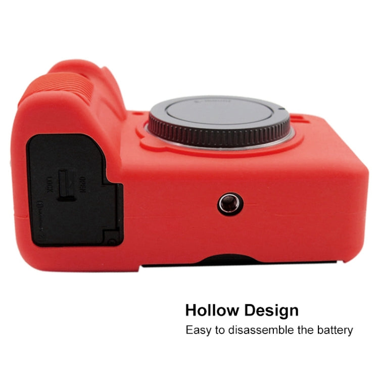 PULUZ Soft Silicone Protective Case for Sony ILCE-9M2/ Alpha 9 II / A92(Red) - free shipping - PMC TechLife - Order now!