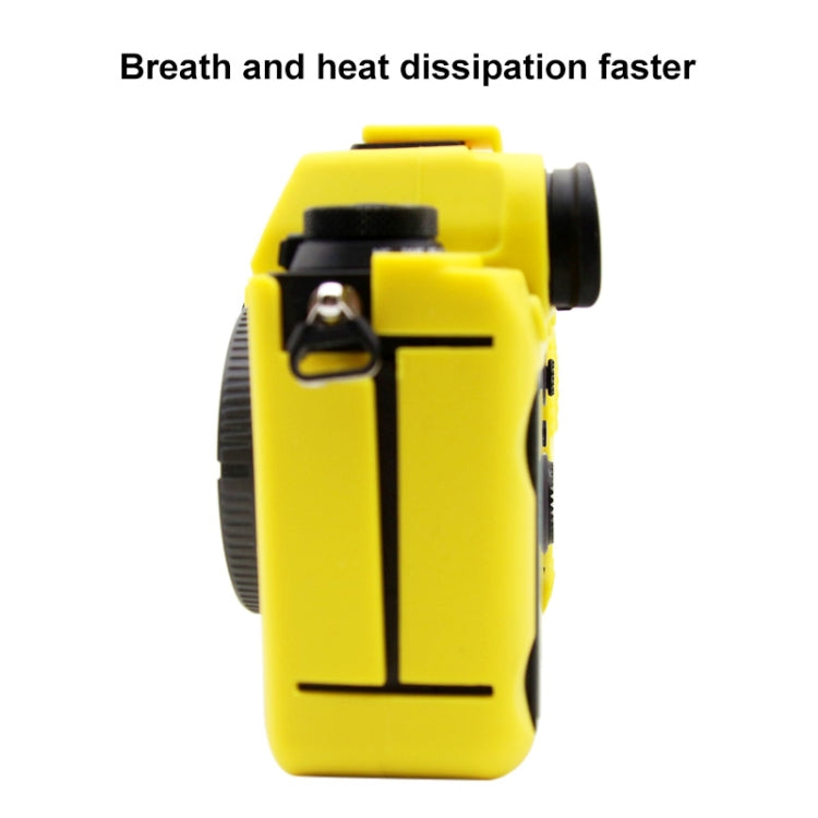 PULUZ Soft Silicone Protective Case for Sony ILCE-9M2/ Alpha 9 II / A92(Yellow) - Protective Case by PULUZ | Online Shopping South Africa | PMC TechLife | Buy Now Pay Later Mobicred
