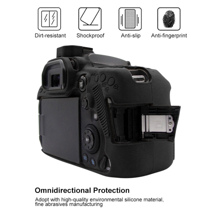 PULUZ Soft Silicone Protective Case for Canon EOS 90D(Black) - free shipping - PMC TechLife - Order now!