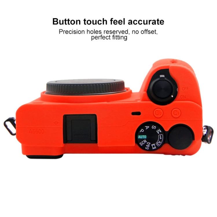 PULUZ Soft Silicone Protective Case for Sony A6600 / ILCE-6600(Red) - Protective Case by PULUZ | Online Shopping South Africa | PMC TechLife | Buy Now Pay Later Mobicred