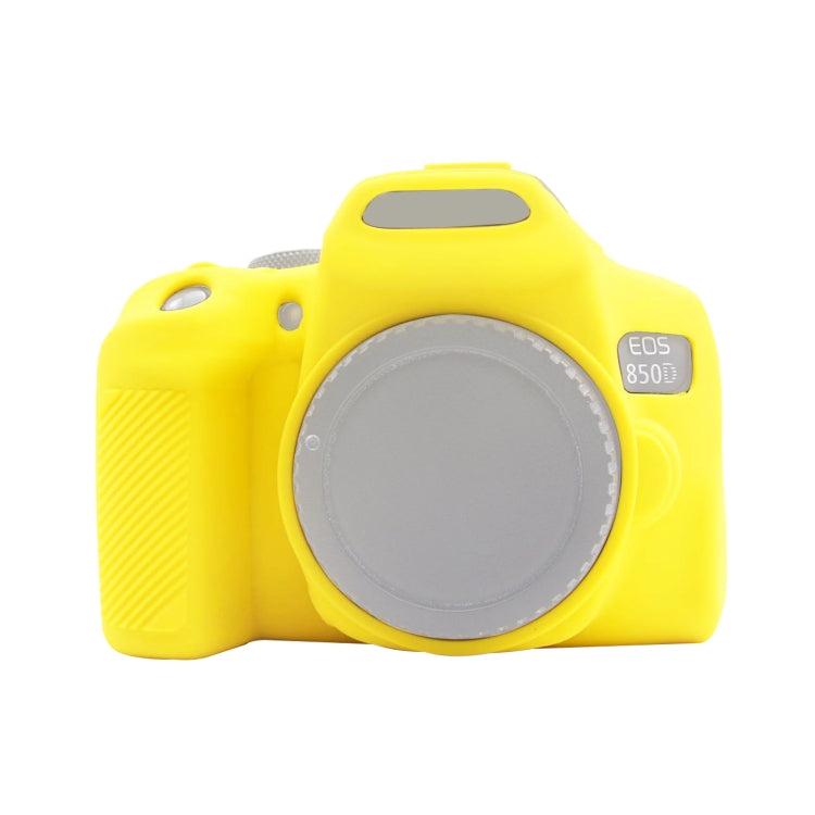 PULUZ Soft Silicone Protective Case for Canon EOS 850D(Yellow) - Protective Case by PULUZ | Online Shopping South Africa | PMC TechLife | Buy Now Pay Later Mobicred