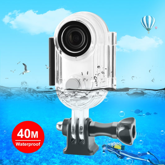 For Insta360 GO 3 PULUZ 40m Underwater Waterproof Housing Case with Base Adapter & Screw (Transparent) - Case & Bags by PULUZ | Online Shopping South Africa | PMC Jewellery