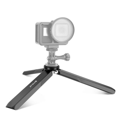 For DJI Osmo Pocket 3 / Insta360 X4 PULUZ Aluminum Alloy Metal Tripod (Black) - Mount & Holder by PULUZ | Online Shopping South Africa | PMC Jewellery | Buy Now Pay Later Mobicred