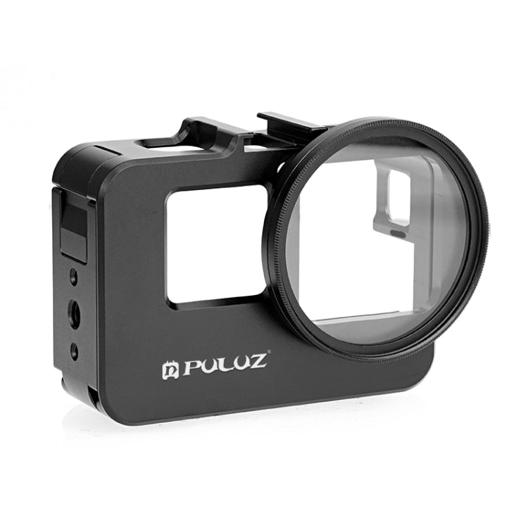 For Insta360 Ace Pro / Ace PULUZ Metal Cage Adapter Frame with 52mm UV Filter & Adapter Ring (Black) - free shipping - PMC TechLife - Order now!