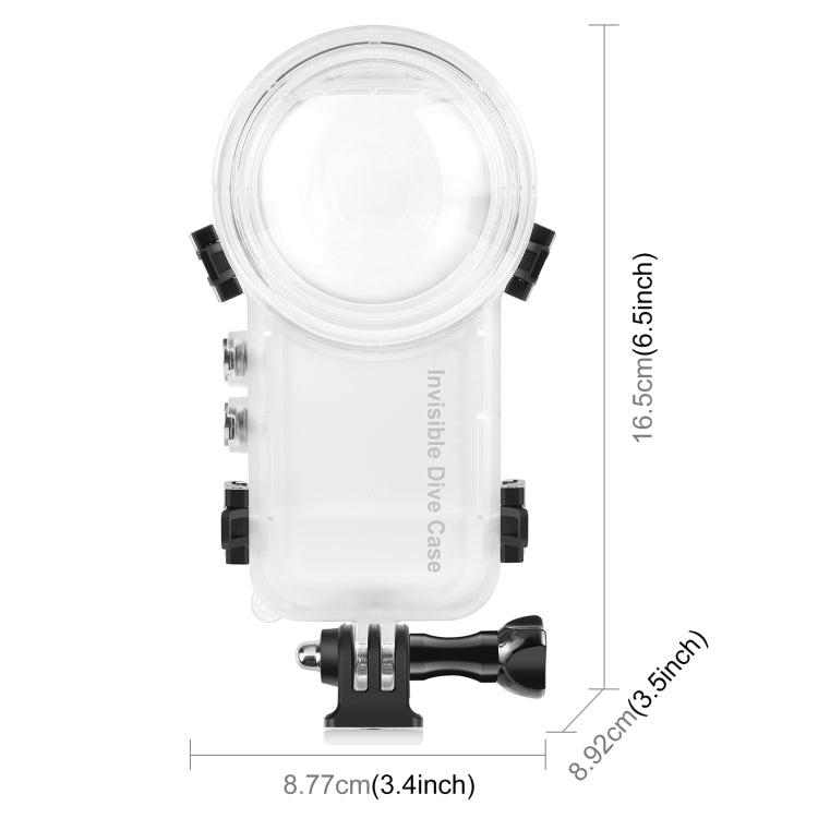 For Insta360 X4 PULUZ 50m Waterproof Sealed Diving Case (Transparent) - free shipping - PMC TechLife - Order now!
