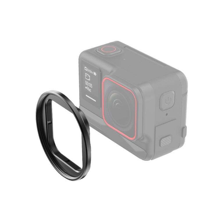 For Insta360 Ace Pro PULUZ Filter Holder Metal Protective Filter Frame (Black) - Lens Filter by PULUZ | Online Shopping South Africa | PMC TechLife | Buy Now Pay Later Mobicred