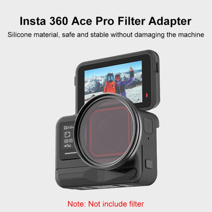 For Insta360 Ace Pro / Pro 2 PULUZ Filter Holder Metal Protective Filter Frame (Black) - Lens Filter by PULUZ | Online Shopping South Africa | PMC Jewellery | Buy Now Pay Later Mobicred