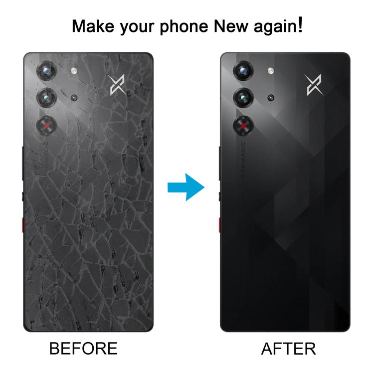 For ZTE Nubia RedMagic 10 Pro / 10 Pro+ NX789J Back Cover with Flash Shield(Black) - free shipping - PMC TechLife - Order now!
