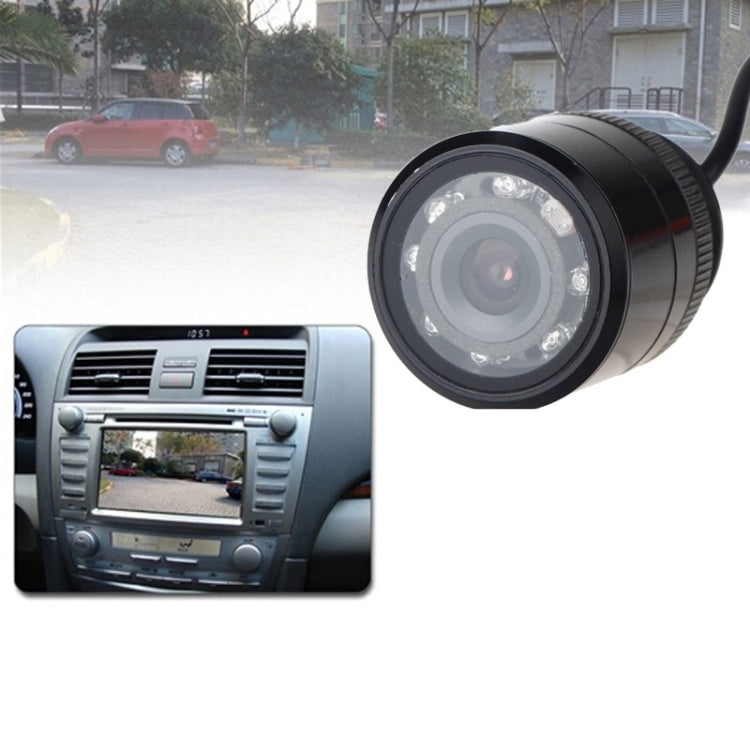 E325 LED Sensor Car Rear View Camera, Support Color Lens / 120 Degree Viewable / Waterproof & Night Sensor Function, Diameter: 28mm(Black) - Rear View Cameras by PMC Jewellery | Online Shopping South Africa | PMC Jewellery | Buy Now Pay Later Mobicred