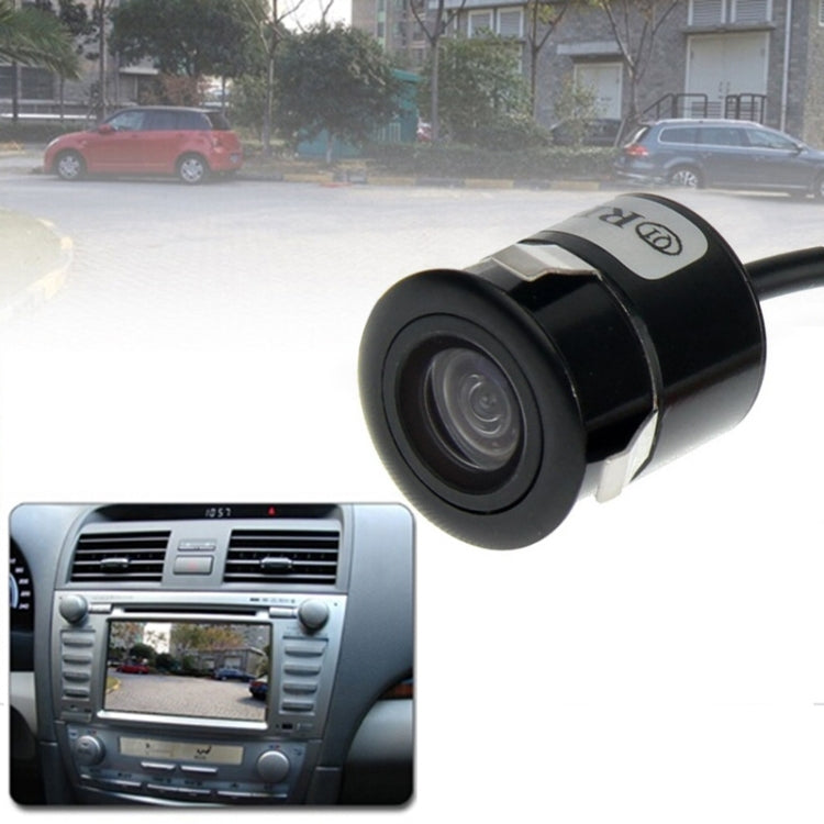 Waterproof Wired Punch DVD Rear View Camera With Scaleplate , Support Installed in Car DVD Navigator or Car Monitor , Wide Viewing Angle: 170 degree (WD004)(Black) - Rear View Cameras by PMC Jewellery | Online Shopping South Africa | PMC Jewellery | Buy Now Pay Later Mobicred