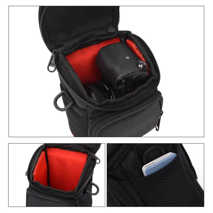 Universal Mini Digital Cloth Camera Bag with Strap, Size: 115 x 105 x 155mm(Black) - free shipping - PMC TechLife - Order now!