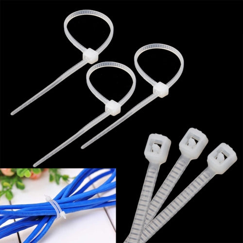 25cm Self-Locking Nylon Cable Wire Zip Ties (500pcs in one packing, the price is for 500pcs)(White) - Booster Cable & Clip by PMC Jewellery | Online Shopping South Africa | PMC Jewellery