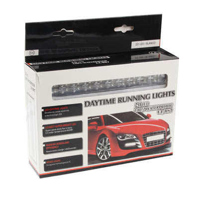 Universal White 20 LED Daytime Running Light for Car - Fog / Driving Lights by PMC Jewellery | Online Shopping South Africa | PMC Jewellery | Buy Now Pay Later Mobicred