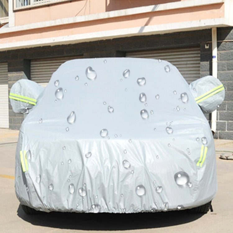 PEVA Anti-Dust Waterproof Sunproof Sedan Car Cover with Warning Strips, Fits Cars up to 5.1m(199 inch) in Length - PE Material by PMC Jewellery | Online Shopping South Africa | PMC Jewellery | Buy Now Pay Later Mobicred