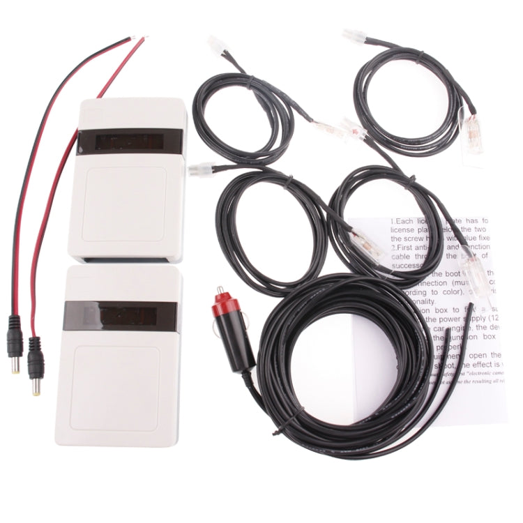2 PCS DC 12V Car License Plate Anti Photo Radar Device - License Plate Covers & Frames by PMC TechLife | Online Shopping South Africa | PMC TechLife | Buy Now Pay Later Mobicred