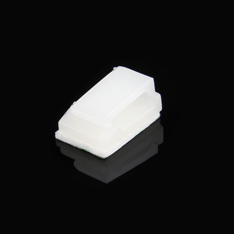 100 PCS Adhesive Backed Cable Clip  Set(White) - Booster Cable & Clip by PMC TechLife | Online Shopping South Africa | PMC TechLife | Buy Now Pay Later Mobicred
