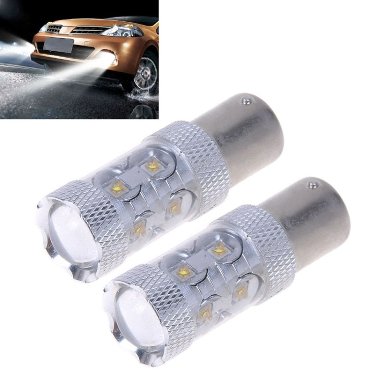 2PCS 1157/BAY15D 650 Lumen 50W 10-3535-LEDs 6500K White Light Car Brake Light, DC 12-24V - Brake Lights by PMC Jewellery | Online Shopping South Africa | PMC Jewellery | Buy Now Pay Later Mobicred